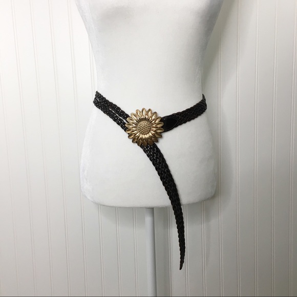 Navasota VTG Braided Sunflower Adjustable Belt L - Picture 4 of 8